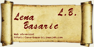 Lena Basarić vizit kartica